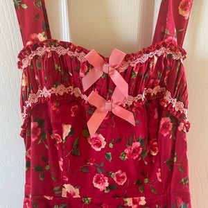 NWT Bodyline Rose Poem JSK in red